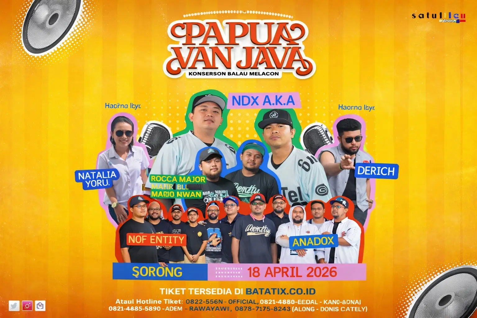 Semarak Festival Papua Van Java di Alun Alun Aimas Sorong 18 April 2026