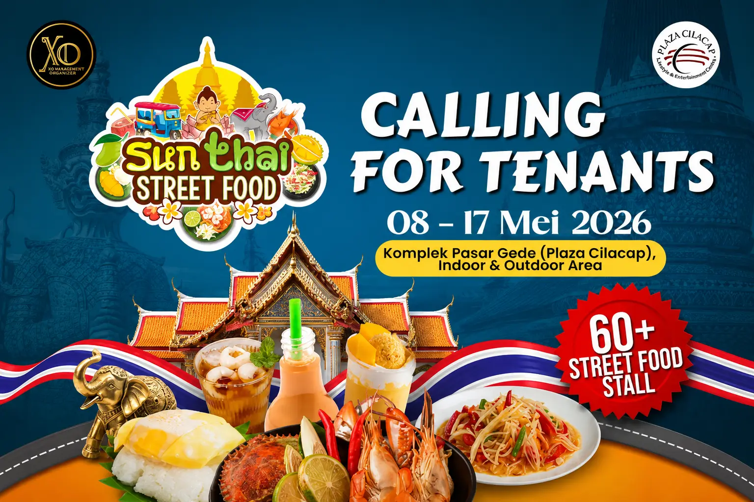 Kemeriahan Festival Kuliner Sunthai Street Food di Plaza Cilacap Mei 2026
