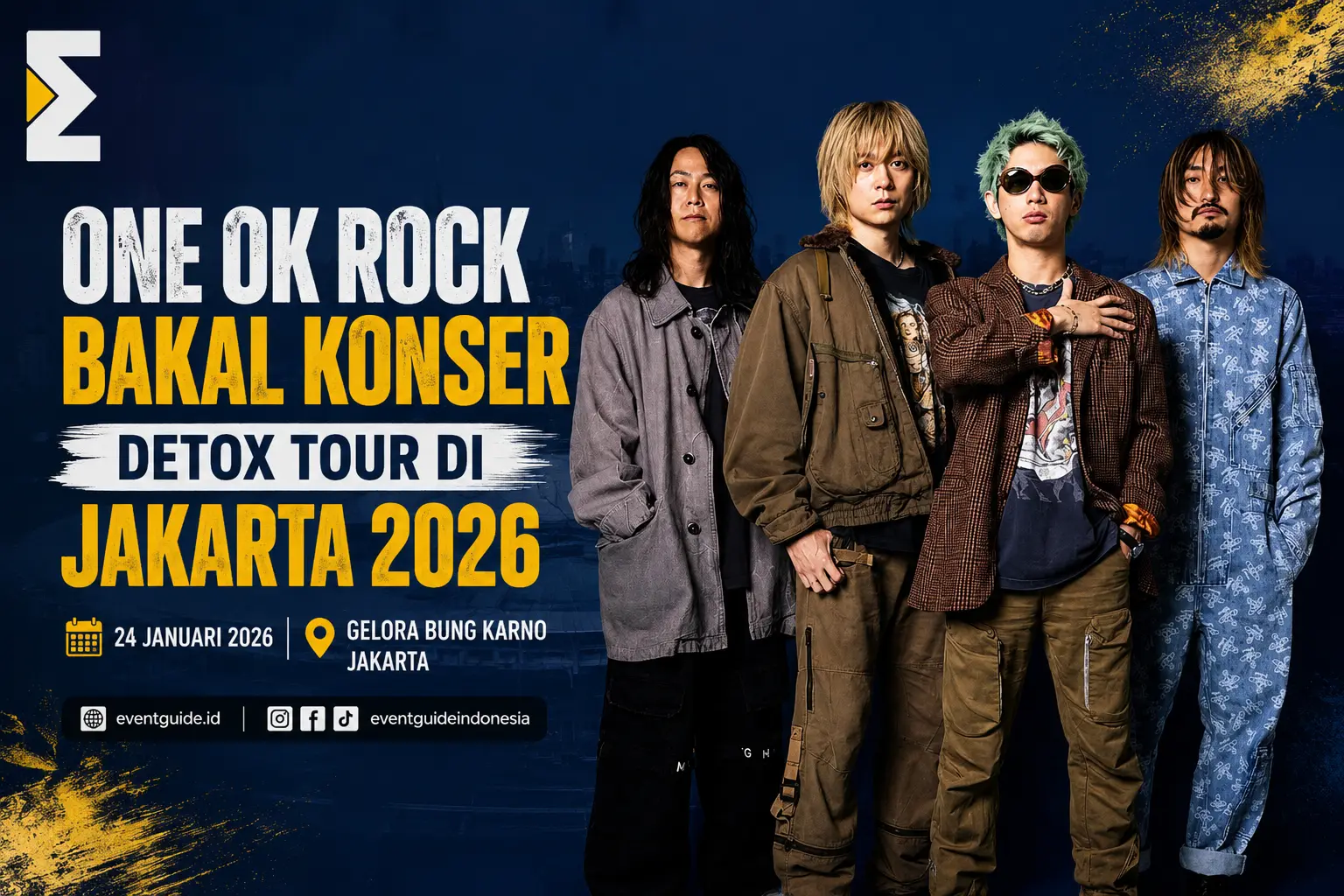 Keseruan Tur Asia ONE OK ROCK di Venue Terbaru Indonesia Arena GBK