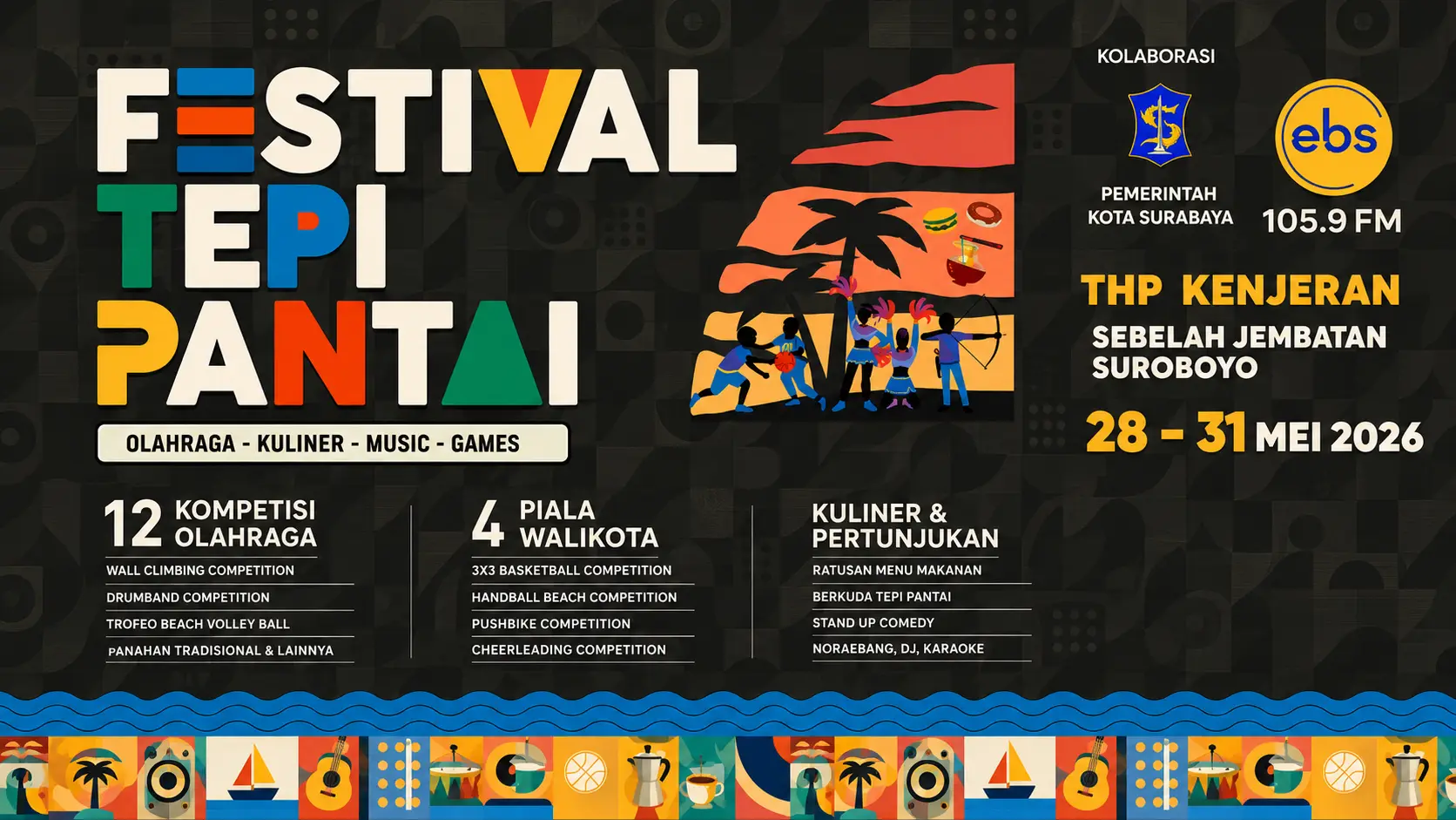Festival Tepi Pantai Kenjeran Surabaya 2026: Liburan Seru di Pinggir Pantai!